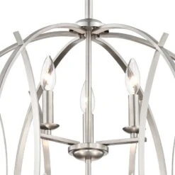 Possini Euro Design Spherical Brushed Nickel Large Chandelier 24" Wide Modern 6-Light Fixture For Dining Room House Foyer Kitchen Island Entryway Home 11 Possini Euro Design Spherical Brushed Nickel Large Chandelier 24" Wide Modern 6-Light Fixture For Dining Room House Foyer Kitchen Island Entryway Home -Lamps and Lighting Store GUEST 833f3344 22ab 4966 894d 75e10986c031