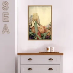 16" X 23" Garden Fantasy I Tulip Framed Canvas Wall Art - Amanti Art -Lamps and Lighting Store GUEST 83a535cd 5802 40d3 adb4 6f9e3d28e35c