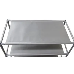 Home Basics 30 Pair Non-Woven Multi-Purpose Stackable Free-Standing Shoe Rack, Grey -Lamps and Lighting Store GUEST 84f913b3 fbed 40f7 8b23 372b1d11f0e4