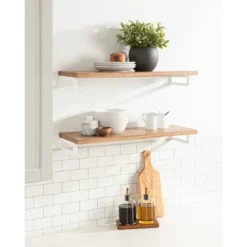 24" X 3" Lankford Wood Shelf Natural/White - Kate & Laurel All Things Decor 19 24" X 3" Lankford Wood Shelf Natural/White - Kate & Laurel All Things Decor -Lamps and Lighting Store GUEST 85ebf205 5fd3 47e6 a0d4 448e72c822d0