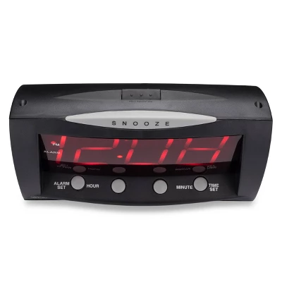 Triad 1.8" LED Display Alarm Table Clock - Westclox 3 Triad 1.8" LED Display Alarm Table Clock - Westclox