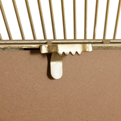 Metal Starburst Square Wall Mirror Gold - CosmoLiving By Cosmopolitan 4 Metal Starburst Square Wall Mirror Gold - CosmoLiving By Cosmopolitan - Image 2