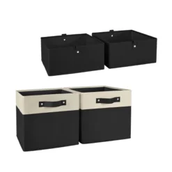 2pc Kids' 10.5" Two-Toned Folding Storage Bin Set - RiverRidge Home -Lamps and Lighting Store GUEST 8933e176 15f2 4b4f 88be 21c5a3bb4e55