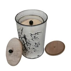 Set Of 3 Cream And Gray Floral Metal Decorative Storage Canisters - Foreside Home & Garden -Lamps and Lighting Store GUEST 89f3c44e ec45 4f76 9b9a 756a7000a2ae