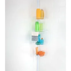 4 Tier Shower Organizer White - Bath Bliss