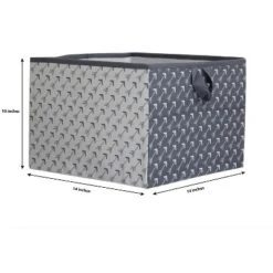 Bacati - Playful Fox Gray/white Arrow Storage Box Large -Lamps and Lighting Store GUEST 8ba76f6a c51a 4566 ac33 728506be5ce7