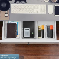 Sorbus Set Of 5 Multi Purpose Organizer Bin For Home, Bathroom, Etc.