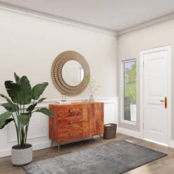 Wood Starburst Wall Mirror Silver - Olivia & May -Lamps and Lighting Store GUEST 8d3a5727 fb96 44fe 9179 12e88f96d639