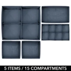 MDesign Fabric Dresser Drawer, Closet Storage Bins, Set Of 5 21 MDesign Fabric Dresser Drawer, Closet Storage Bins, Set Of 5 -Lamps and Lighting Store GUEST 8d7e1783 27e5 4bd9 b3f5 c2f3af879337