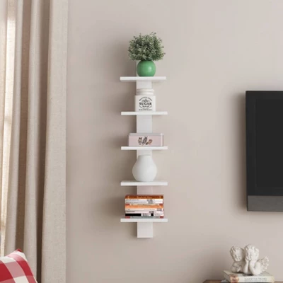 Spine Wall Book Shelves Stylish And Functional White - Proman Products 3 Spine Wall Book Shelves Stylish And Functional White - Proman Products