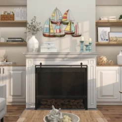 Coastal Metal Transportation Wall Decor Multi Colored - Olivia & May -Lamps and Lighting Store GUEST 8f3564b0 085c 4fac aa2f cc9971985259