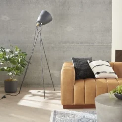 57" Industrial Adjustable Tripod Spotlight Floor Lamp - Nourison -Lamps and Lighting Store GUEST 8f806aca ce1f 4310 b67d 51a28a34728d