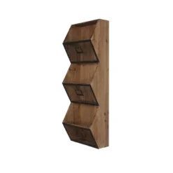 Burdock Rustic Wood And Metal Wall Vertical Storage Pockets Brown - Kate And Laurel All Things Decor, Uniek 9 Burdock Rustic Wood And Metal Wall Vertical Storage Pockets Brown - Kate And Laurel All Things Decor, Uniek -Lamps and Lighting Store GUEST 901200c5 a95b 4e5d 8852 30828f7bff1c