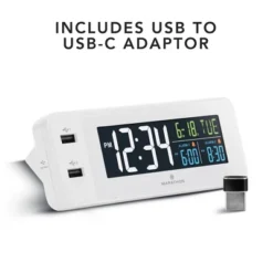 Marathon Hotel Collection LED Colour Display Fast Dual USB Charging Alarm Clock 19 Marathon Hotel Collection LED Colour Display Fast Dual USB Charging Alarm Clock -Lamps and Lighting Store GUEST 9052b97f 0c04 4a2a 8897 ebabcaf83ae3