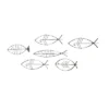 Set Of 6 Metal Fish Indoor Outdoor Wire Wall Decors Black - Olivia & May -Lamps and Lighting Store GUEST 90c7a925 8f0f 44da ad01 9145f1ecd0e9