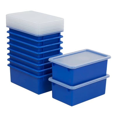 ECR4Kids Cubby Storage Bin With Non-Snap Lid, Plastic Conatiner, 10-Pack 12 ECR4Kids Cubby Storage Bin With Non-Snap Lid, Plastic Conatiner, 10-Pack - Image 10