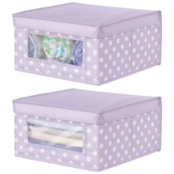 MDesign Soft Fabric Child/Kid Storage Organizer Box - 2 Pack -Lamps and Lighting Store GUEST 9148d5bb cd7c 4cf5 93a2 769eac35abd9