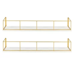 24" X 4" 2pc Decorative Wall Shelf - Kate & Laurel All Things Home -Lamps and Lighting Store GUEST 91a3cd81 f1e0 4ff2 ac5e 5bca264d77be