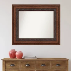 38" X 32" Non-Beveled Decorative Bronze Wall Mirror - Amanti Art -Lamps and Lighting Store GUEST 92740d23 3b8a 48bb 9900 07a2c199c7b6