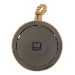 Jute Wall Clock With Rope Accents Beige - Olivia & May -Lamps and Lighting Store GUEST 934491ca 510d 4113 8660 cf41442b280f