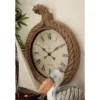 Jute Wall Clock With Rope Accents Beige - Olivia & May 2 Jute Wall Clock With Rope Accents Beige - Olivia & May -Lamps and Lighting Store GUEST 93cb0042 17ac 403d bdb0 a038981dc6ea