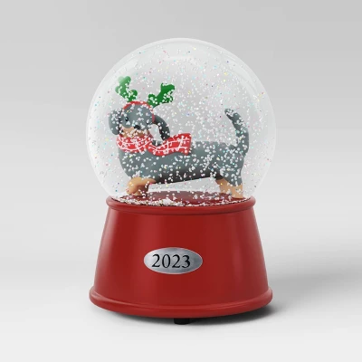 Dachshund Reindeer Snow Globe - Wondershop™ 4 Dachshund Reindeer Snow Globe - Wondershop™ - Image 2