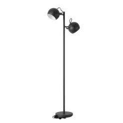 61" 2-Light Miles Floor Lamp Matte Black - Globe Electric