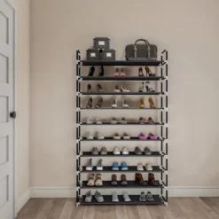Hastings Home Space-Saving Shoe Rack - 10-Tier, Black 7 Hastings Home Space-Saving Shoe Rack - 10-Tier, Black -Lamps and Lighting Store GUEST 9674dc9f 51ef 40ec 9f19 fb9e880263b7