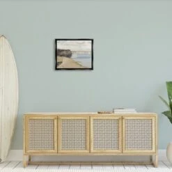 Stupell Industries Still Morning Oceanside Cliffs And A Sailboat Painting