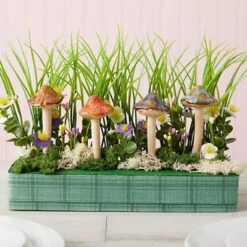 4-Pack Of Outdoor Miniature Ceramic Mushrooms For Garden Planter Decorations, Fairy Figurines For Pots, Outside, Yard, Plant Decor, 5 Inches In Height 11 4-Pack Of Outdoor Miniature Ceramic Mushrooms For Garden Planter Decorations, Fairy Figurines For Pots, Outside, Yard, Plant Decor, 5 Inches In Height -Lamps and Lighting Store GUEST 97a85464 c95e 4be3 8c3f eb303ea65c3d