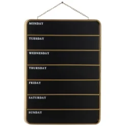 Wooden Sign Calendar Wall Decor Black - Olivia & May -Lamps and Lighting Store GUEST 97d9b1b8 b43f 49ec 8bf0 55cee3babd42