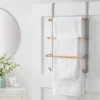 Over The Door Tiered Towel Rack With Wood - Brightroom™ -Lamps and Lighting Store GUEST 98778a7f 8e0c 4c4a 9552 90944b50a1f8