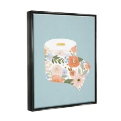 Stupell Industries Spring Floral Print Toilet Paper Over Blue -Lamps and Lighting Store GUEST 98aa5235 4d30 4b06 b903 16bb2a3cfd7c
