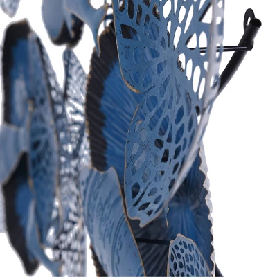 Metal Nobu Wall Hanging Navy/Gold - StyleCraft 6 Metal Nobu Wall Hanging Navy/Gold - StyleCraft - Image 4