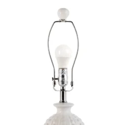 NuLOOM Flint Ceramic 30" Table Lamp Lighting - Cream 30" H X 15" W X 15"D -Lamps and Lighting Store GUEST 99c74932 2df9 4ac0 87cc 48a8a0011016