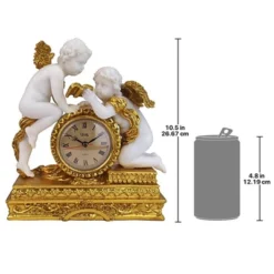 Design Toscano Chateau Carbonne Cherub Mantel Clock -Lamps and Lighting Store GUEST 9a6b3363 79e7 483a 80d4 1c9abbf43f4b