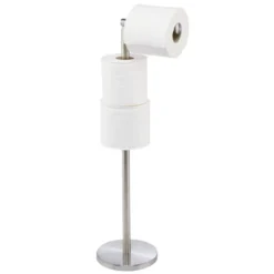 MDesign Toilet Paper Roll Holder Stand/Dispenser - Brushed Stainless - Bronze -Lamps and Lighting Store GUEST 9aa5ac44 c607 4f5e 9160 a791ccdbb8a5