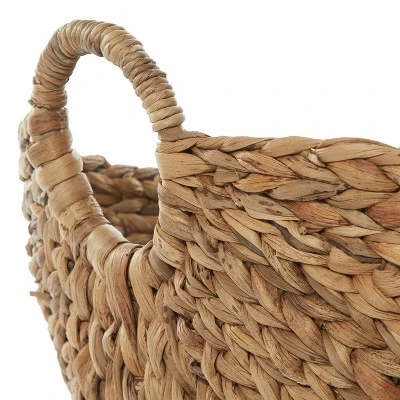 19" X 20" X 18" Brown Sea Grass Contemporary Storage Basket - Olivia & May 6 19" X 20" X 18" Brown Sea Grass Contemporary Storage Basket - Olivia & May - Image 4