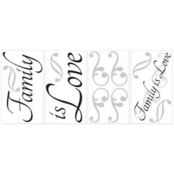 Family Is Love Peel And Stick Wall Decal Black - RoomMates -Lamps and Lighting Store GUEST 9b466f09 544c 4129 baff fad8cc8a3cb8