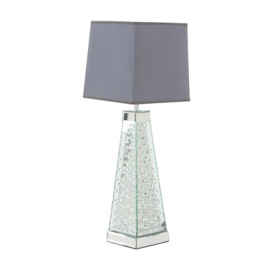 Contemporary Glass Mirrored Table Lamp Silver - Olivia & May 13 Contemporary Glass Mirrored Table Lamp Silver - Olivia & May - Image 11