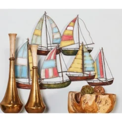 Coastal Metal Transportation Wall Decor Multi Colored - Olivia & May -Lamps and Lighting Store GUEST 9db6fbfb 50a1 4553 ad6c 0538ed173917
