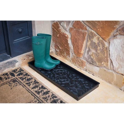 BirdRock Home 34''LX14''W Decorative Rubber Boot Tray 5 BirdRock Home 34''LX14''W Decorative Rubber Boot Tray - Image 3