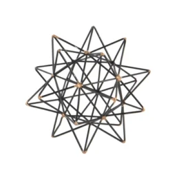 Modern Reflections Iron Geodesic Decorative Star (7") - Olivia & May 23 Modern Reflections Iron Geodesic Decorative Star (7") - Olivia & May -Lamps and Lighting Store GUEST 9e8bd04b d7fc 4966 a292 840d4849bef3