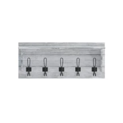 Emma And Oliver Rustic Country Wall Mounted Entryway Shelf With 5 Rustic Hooks And Wood Construction 27 Emma And Oliver Rustic Country Wall Mounted Entryway Shelf With 5 Rustic Hooks And Wood Construction -Lamps and Lighting Store GUEST 9f152084 965d 4955 92dd 7e0b56f49599