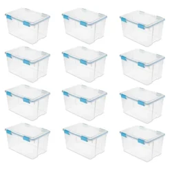 Sterilite 54 Quart Clear Plastic Stackable Storage Container Box Bin With Air Tight Gasket Seal Latching Lid Long Term Organizing Solution 16 Sterilite 54 Quart Clear Plastic Stackable Storage Container Box Bin With Air Tight Gasket Seal Latching Lid Long Term Organizing Solution -Lamps and Lighting Store GUEST 9f9f528e 3cf0 4657 bde6 44c56d1ce732