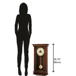 Howard Miller 625524 Howard Miller Sinclair Wall Clock 625524 Cherry Bordeaux