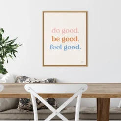 16" X 20" Do Good By Laura Marshall Framed Canvas Wall Art Light Brown - Amanti Art -Lamps and Lighting Store GUEST a008e8a0 41ae 41a5 91e0 caaf4ac3b30e