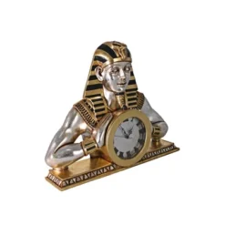 Design Toscano Temple Of Heliopolis: Egyptian Mantel Clock Statue