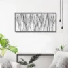 LuxenHome Black Abstract Trees Rectangular Metal Wall Decor -Lamps and Lighting Store GUEST a143f185 4704 44c2 a8b8 57894f995991