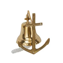 Brass Bell Wall Decor With Anchor Backing - Olivia & May 11 Brass Bell Wall Decor With Anchor Backing - Olivia & May -Lamps and Lighting Store GUEST a6d25981 ae10 42ca 86d0 fcb2b224ba6b